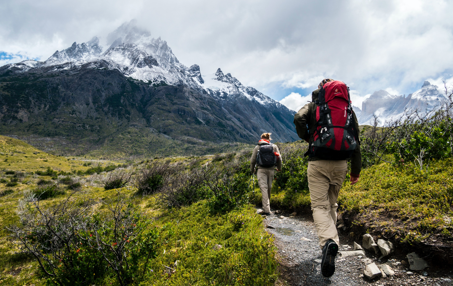 people hiking